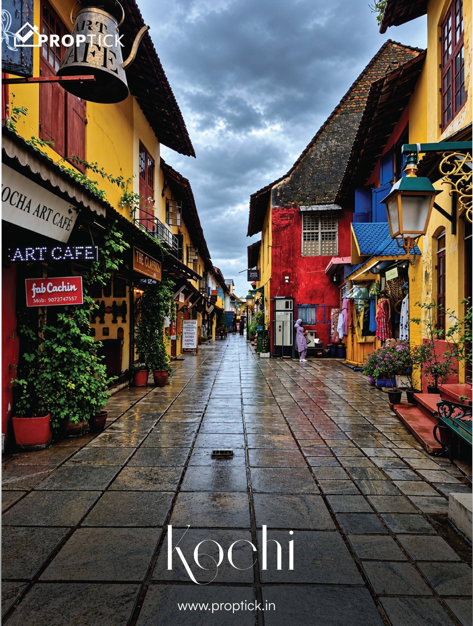 Proptick Kochi real estate destination poster